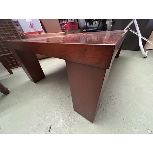 269 - Large Wooden Heavy Inlaid Marquetry Coffee Table (130 W. x 80 D. x 41cm H.)