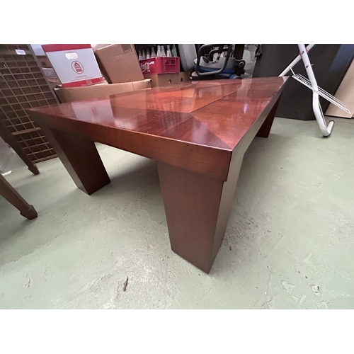 269 - Large Wooden Heavy Inlaid Marquetry Coffee Table (130 W. x 80 D. x 41cm H.)