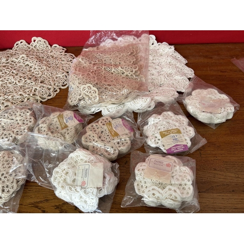 271 - Qty of Vintage Various Crochets Inluding Lace Placemats Cup Coasters Dressing Table Laces Doilys and... 