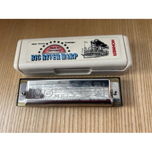 279 - Hohner Vintage Big River Harp Harmonica in Case