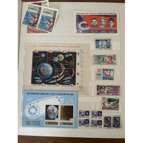 187C - Album of Vintage USSR Space Exploration Stamps