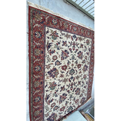 666 - Large Vintage Woollen Carpet (330 x 240cm)(A/F)