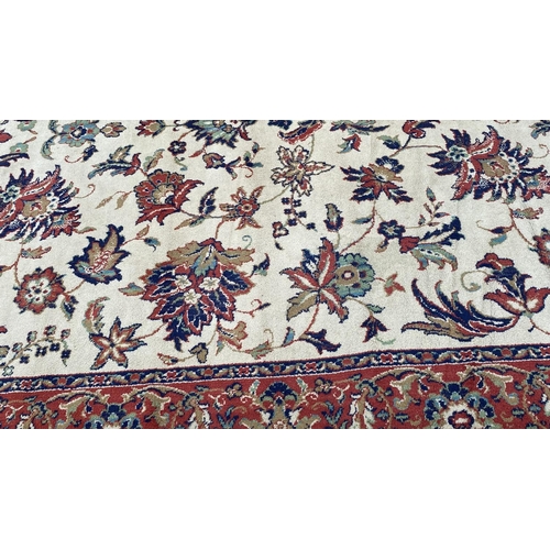 666 - Large Vintage Woollen Carpet (330 x 240cm)(A/F)