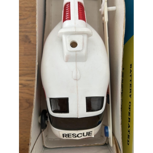 252 - Vintage 1970's Rescue Helicopter Model Toy (37cm L. - Unused)