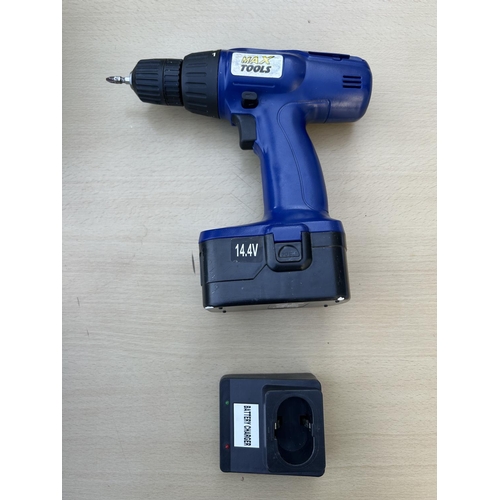 517 - Max Tools Electric Drill/Screwdriver (A/F - No Cable Adapter for Charger)