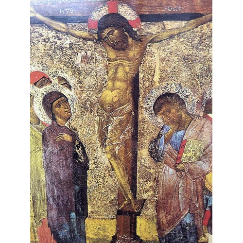 63 - Jesus Crucifixion Large Icon on Board (55 x 37xm)