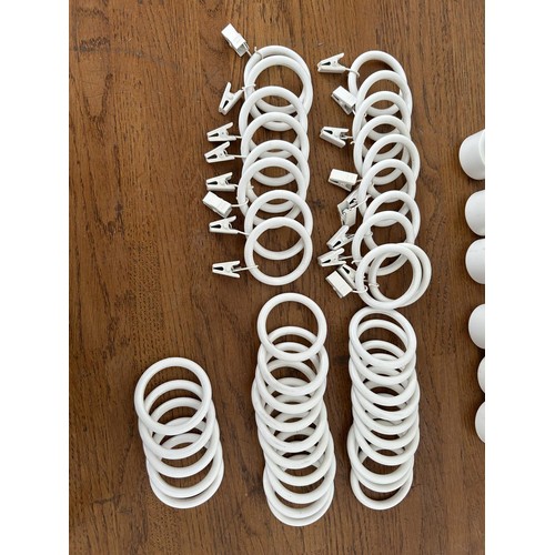 512 - Assortment of White 'Ikea' Curtain Rods