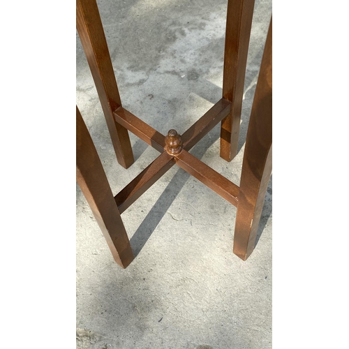 10 - Walnut Jardiniere/ Planter Stand (76cm H.)