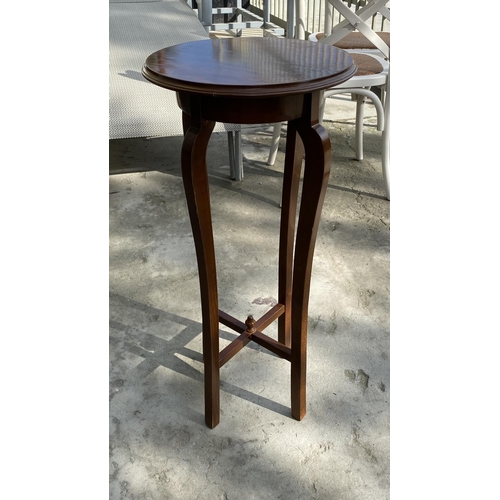 10 - Walnut Jardiniere/ Planter Stand (76cm H.)