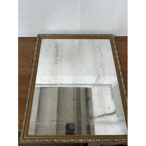 249 - Vintage Mirror with Gold Color Frame (A/F)