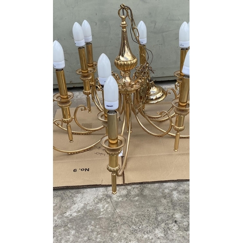 59 - Vintage Georgian Style 12-Light Chandelier (85cm Diameter)