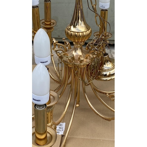 59 - Vintage Georgian Style 12-Light Chandelier (85cm Diameter)