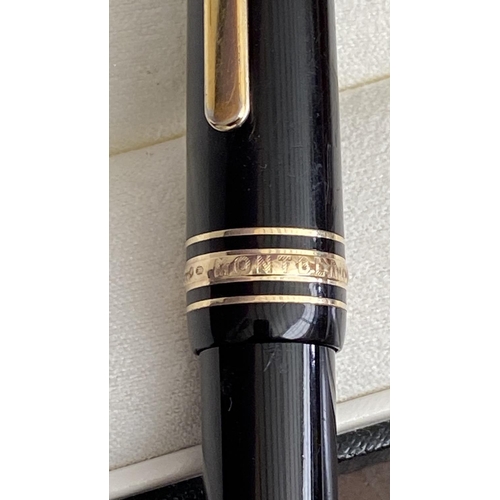 107 - Mont Blanc Meisterstuck Gold Coated Black Pencil with Mont Blanc Emblem