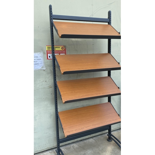 111 - Shop Magazine Rack (90 W. x 36 D. x 208cm H.)