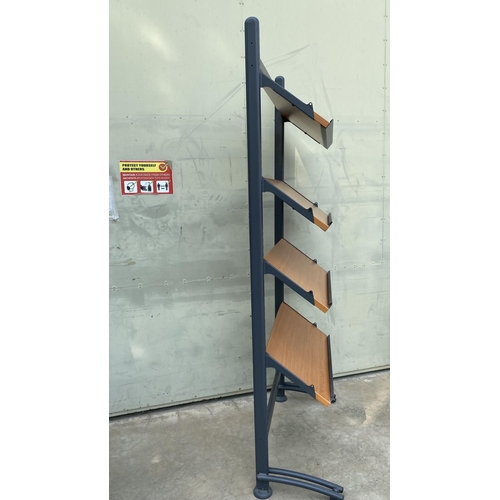 111 - Shop Magazine Rack (90 W. x 36 D. x 208cm H.)