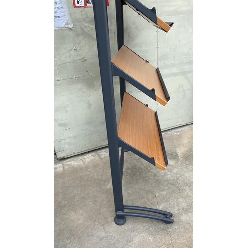 111 - Shop Magazine Rack (90 W. x 36 D. x 208cm H.)