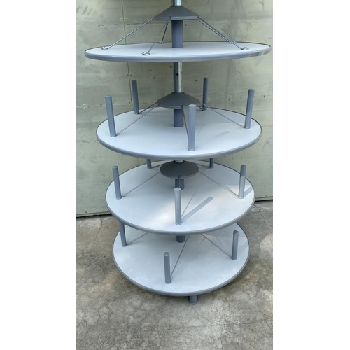 112 - Large Round Modular Rotating Shelving for Shoes