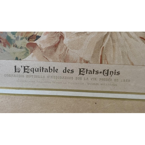 181 - x2 L'Equitable Des Etats Unis  Framed Prints by The French Company 'Compagnie Mutuelle D'Assurances ... 