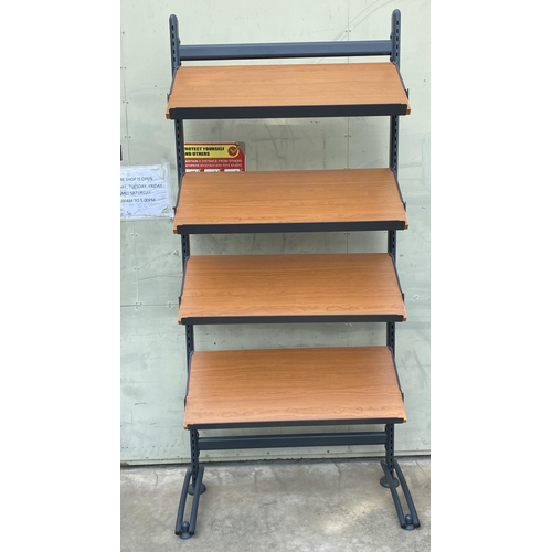 111 - Shop Magazine Rack (90 W. x 36 D. x 208cm H.)