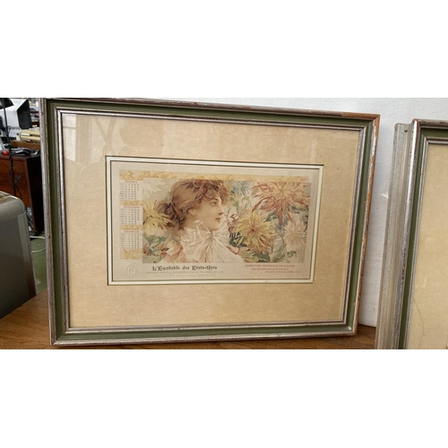 181 - x2 L'Equitable Des Etats Unis  Framed Prints by The French Company 'Compagnie Mutuelle D'Assurances ... 