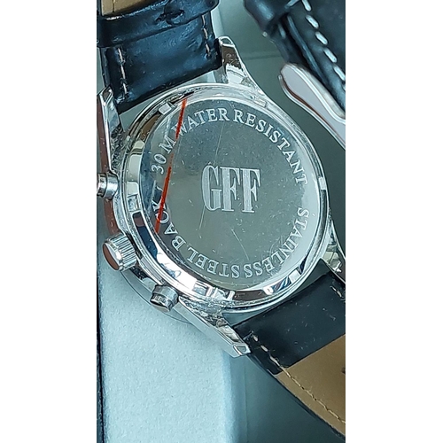 242 - GFF Chronograph Unisex Watch, Made in Japan, (Unused)