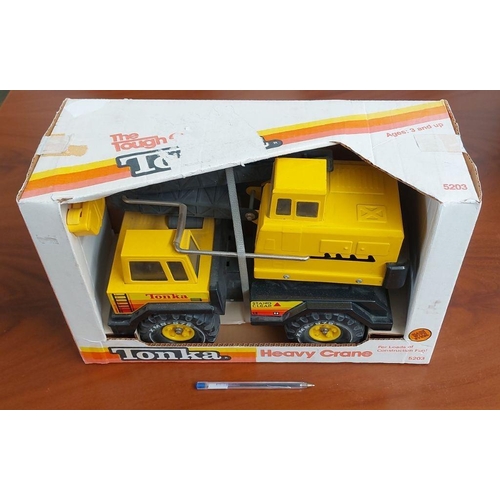 346 - Model Truck Heavy Crane Tonka (1985) Made in USA