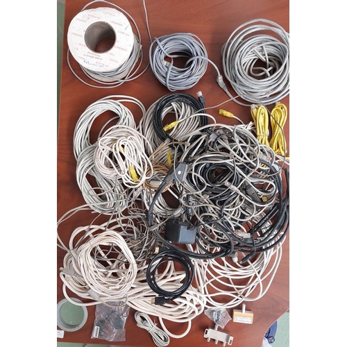 442 - Box of Assorted Cables & Wires