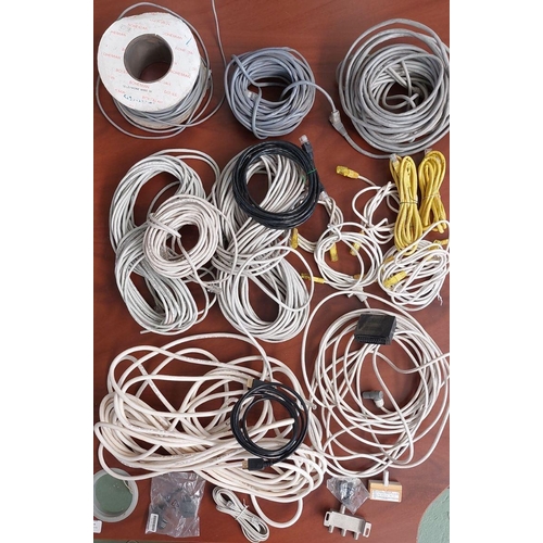 442 - Box of Assorted Cables & Wires