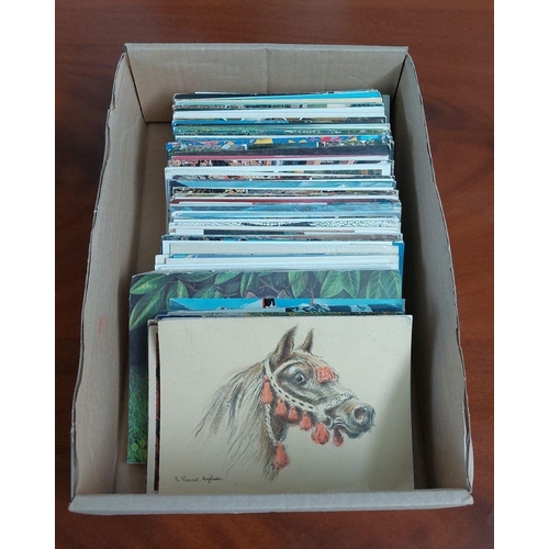 454 - Large Qty of Old Postcards (More Than 100 Pieces)