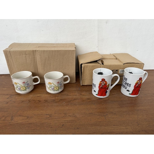 478 - x2 Sets of Tea/Coffee Cups/Mugs (Unused)