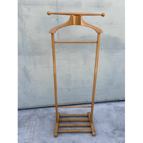 210 - Wooden Suit Rack / Valet stand