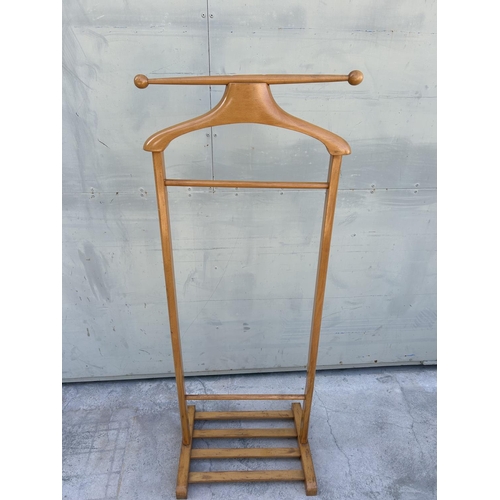 210 - Wooden Suit Rack / Valet stand