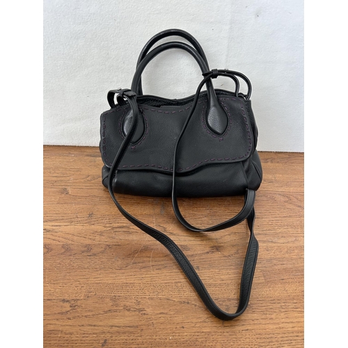 286 - Radley Black Leather Handbag