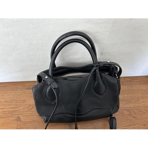 286 - Radley Black Leather Handbag