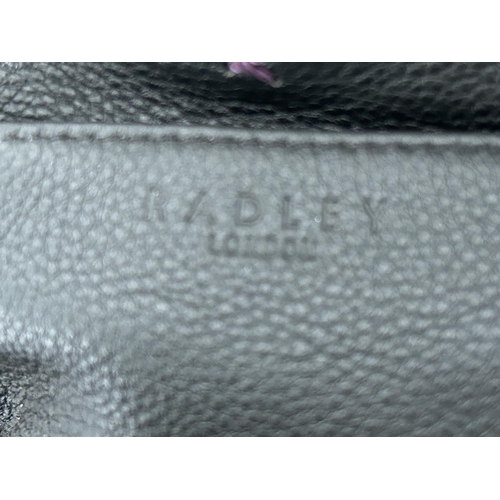 286 - Radley Black Leather Handbag