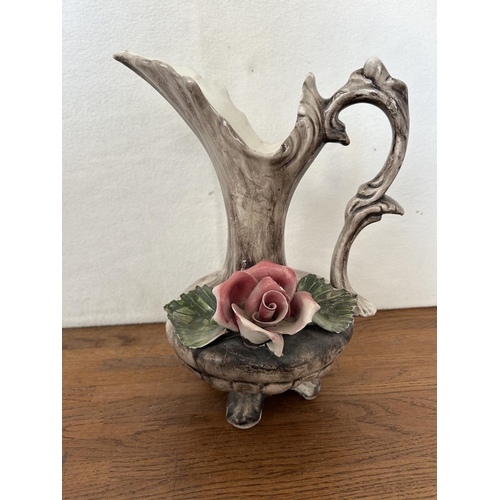 312 - Vintage Italian Capodimonte Pitcher - Taken Back on 10/3/2025