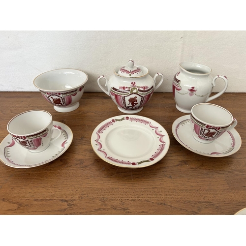 492 - LFZ-Leningrad 10-Piece Porcelain Tea Set