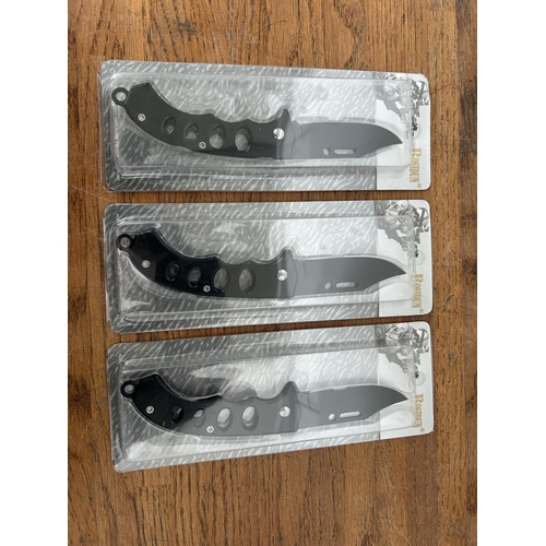 351 - x3 Bosidun Pocket Knives (Unused)