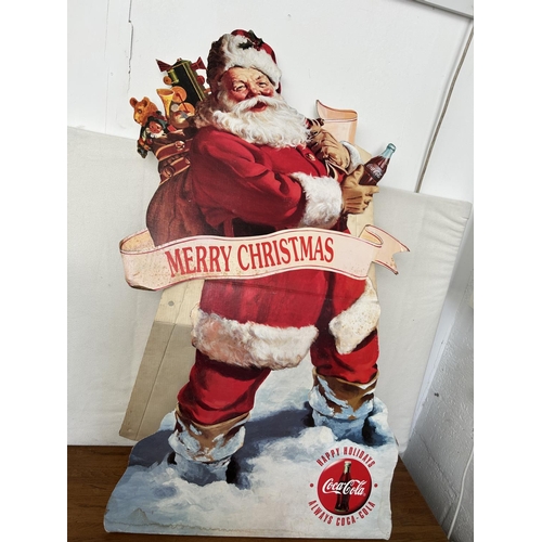 371 - Coca-Cola 1994 Santa Carton Stand (130cm H.)