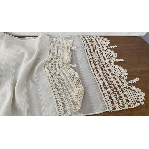 382 - Large Qty of Table Runners and Laces Incl. Large Table Cloth