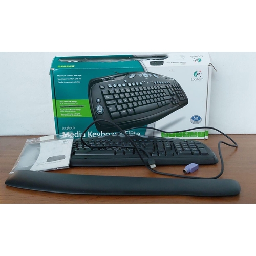 391 - Laptop Cooling Base and Logitech Keyboard