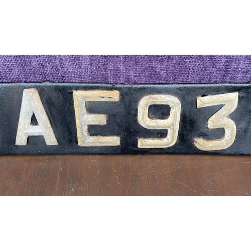 429 - Vintage 1950's Metal Cyprus Car Number Plate