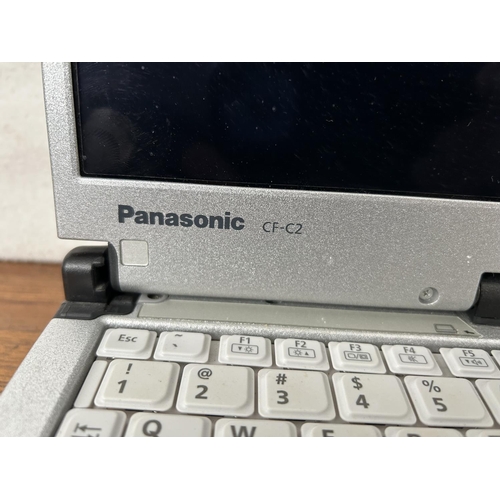 8 - Panasonic CF-C2 Toughbook Notebook Laptop Computer (A/F - Hard Drive Removed, No Power Adaptor) - Co... 