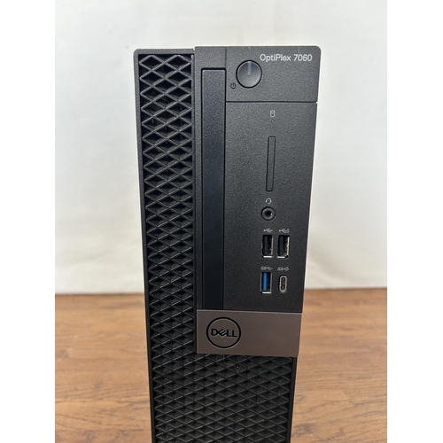 9 - Dell OptiPlex 7060 CPU Desktop Computer (A/F - Hard Drive Removed) - Code N/A