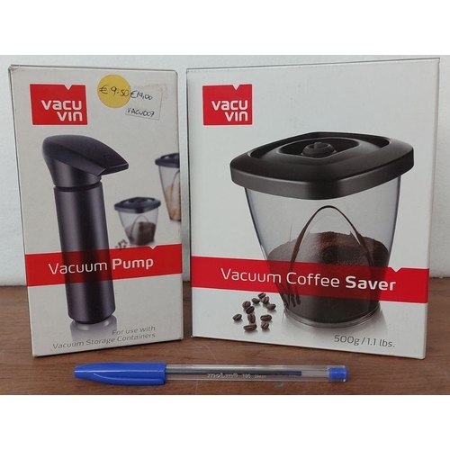 352 - Vacuvin Vacuum Coffee Saver and Vacuum Pump (Unused)