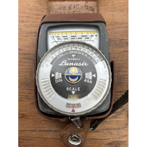 503 - Vintage Lunasix Color Finder in Original Leather Case