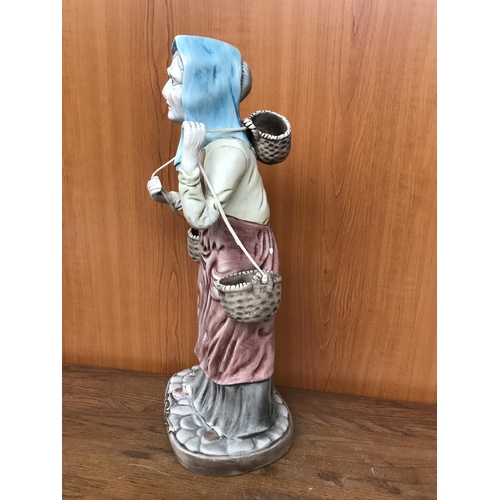 120A - Tall Capo Di Monte Style Figurine (48cm H.)