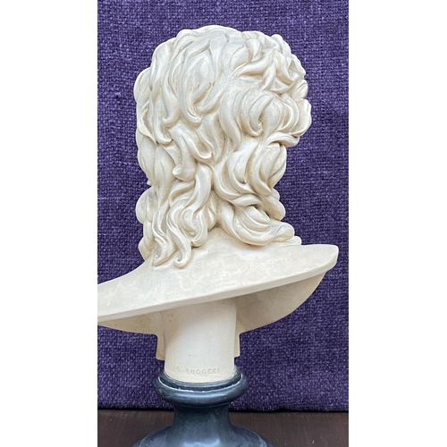 21 - G. Ruggeli 'Eros' Italian Made Bust Sculpture (32cm H.)