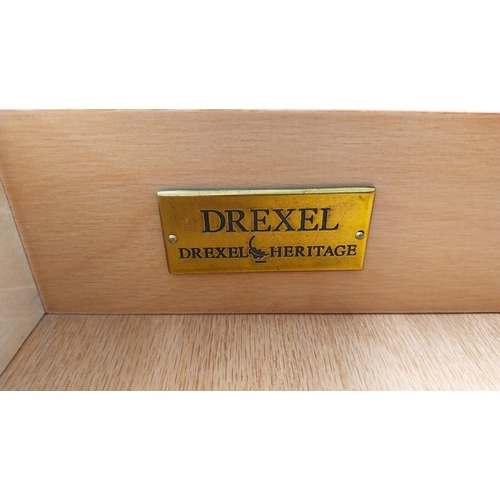 28 - Drexel Heritage Cherry Wood 3-Door Buffet Unit (142 W. x 46 D. x 91cm H.) - Code AM6972K