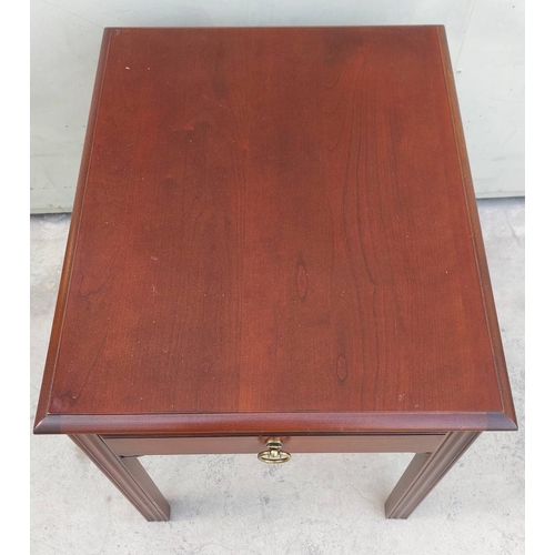 46 - Drexel Heritage Cherry Wood End Table with Drawer (56 W. x 66 D. x 59cm H.) - Code AM6972P